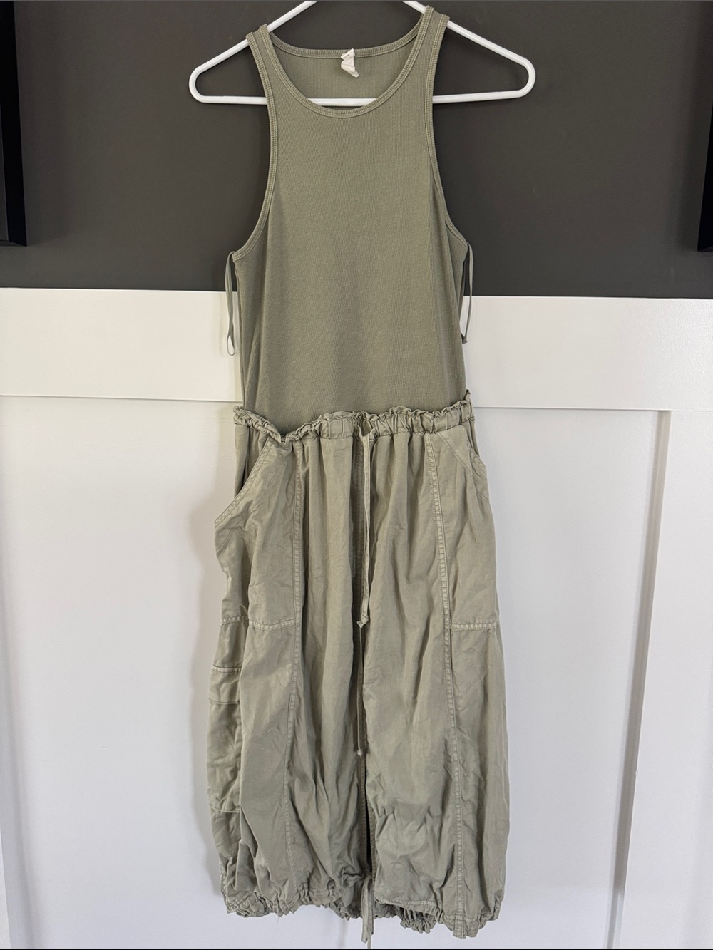 Anthropologie Olive Tank Midi Dress